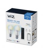 ชุดหลอดไฟอัจฉริยะ Wiz - StarterKit [2 White Bulb + Remote]