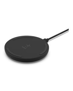 BOOST CHARGE Dual Wireless Charging Pads 15W with USB Wall Charger and 4 Feet Micro-USB Cable - Black