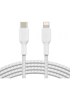 USB-C to Lightning Braided 1M - White 