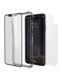 Glass+ Contour 360 Full Body with Bumper Case for iPhone X, Black
