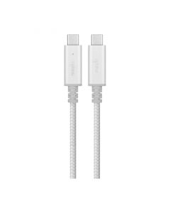 Integra USB-C Charge Cable with Smart LED (2m) - Jet Silver