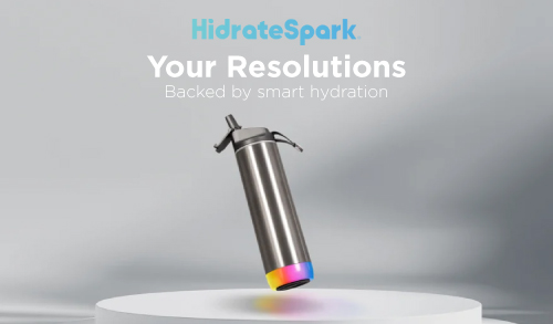 HidrateSpark STEEL Smart Water Bottle 21oz Chug Lid